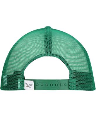 Men's Kelly Green Philadelphia Eagles Throwback Main Trucker 9FIFTY Snapback Hat