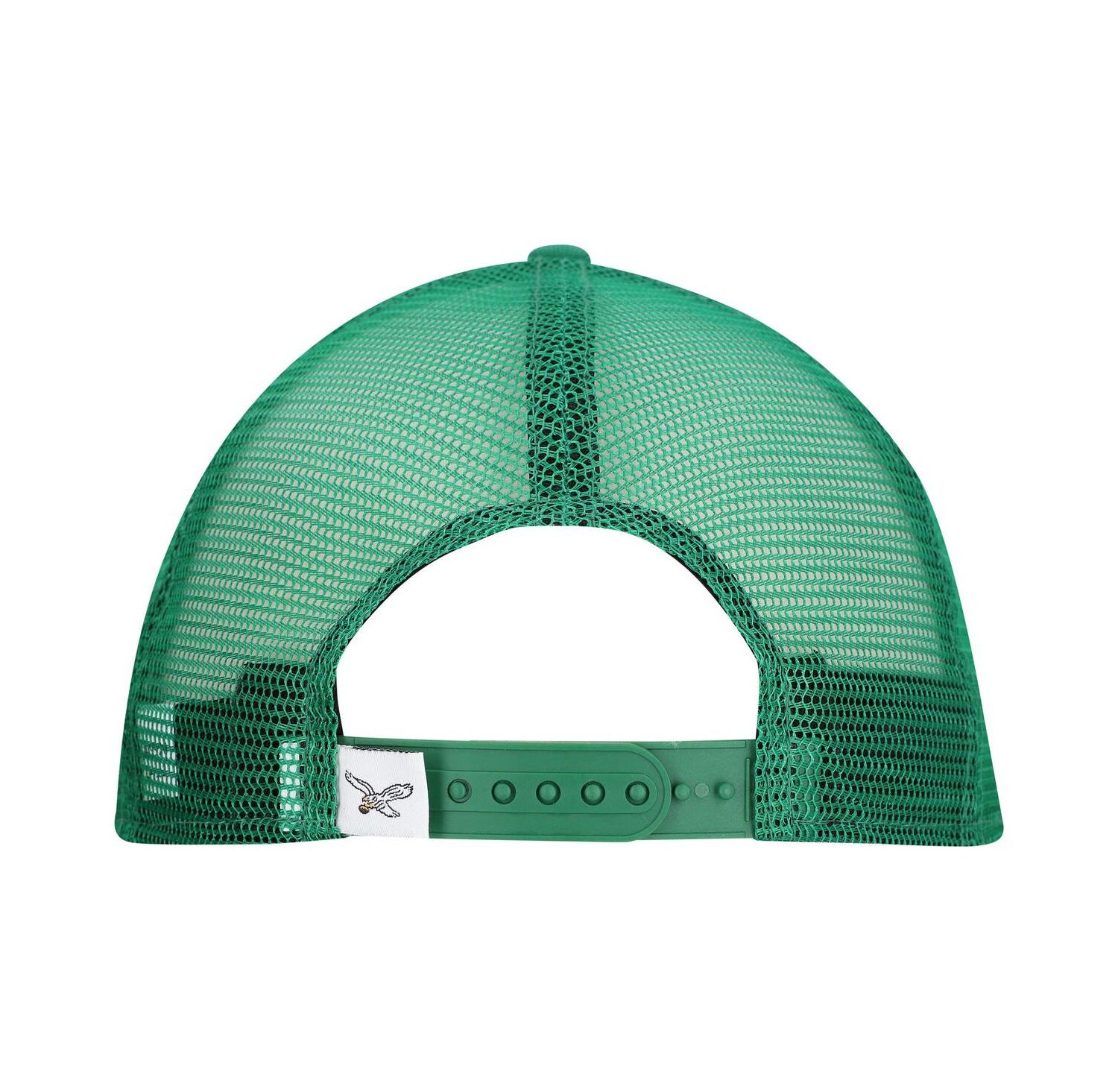 Men's Kelly Green Philadelphia Eagles Throwback Main Trucker 9FIFTY Snapback Hat