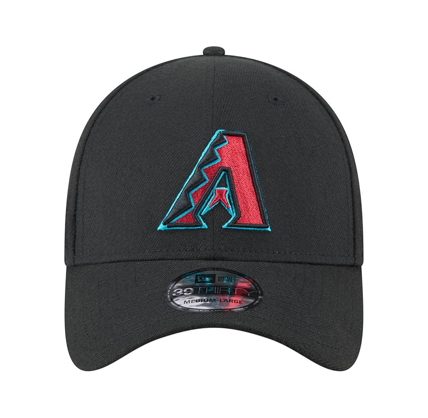 Men's Black Arizona Diamondbacks Logo 39THIRTY Flex Hat