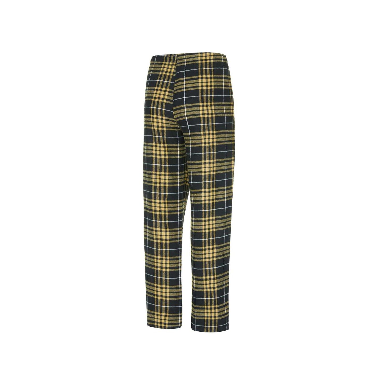 Мужские пижамы Concepts Sport Black/ New Orleans Saints Vector T-Shirt Flannel Pants Sleep Set — фото 2