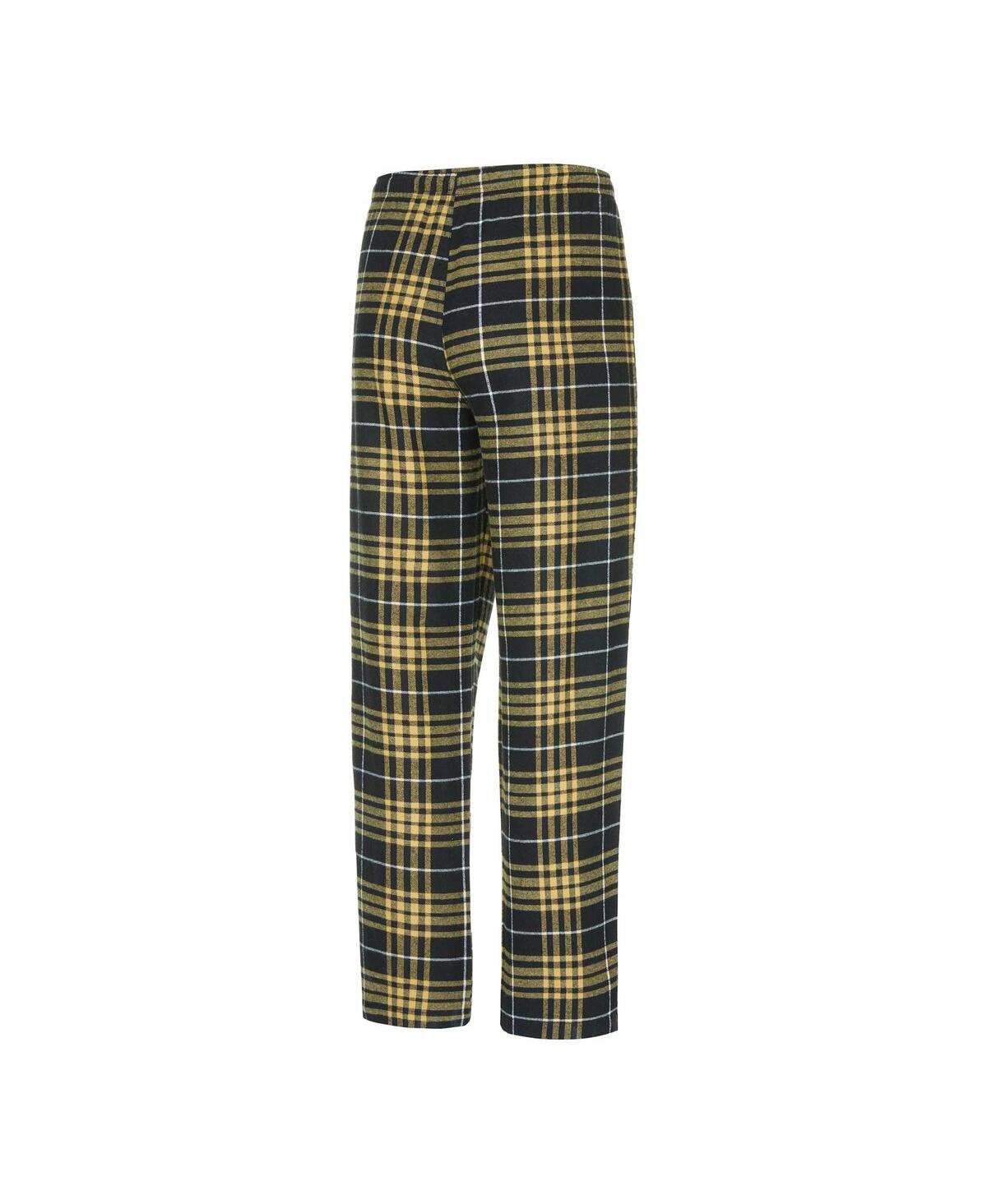 Concepts Sport Men's Black/ New Orleans Saints Vector T-shirt Flannel Pants Sleep Set In Black