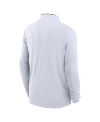 Men's White Colorado Buffaloes Coaches Courtside Basketball Victory Performance Quarter-Zip Top