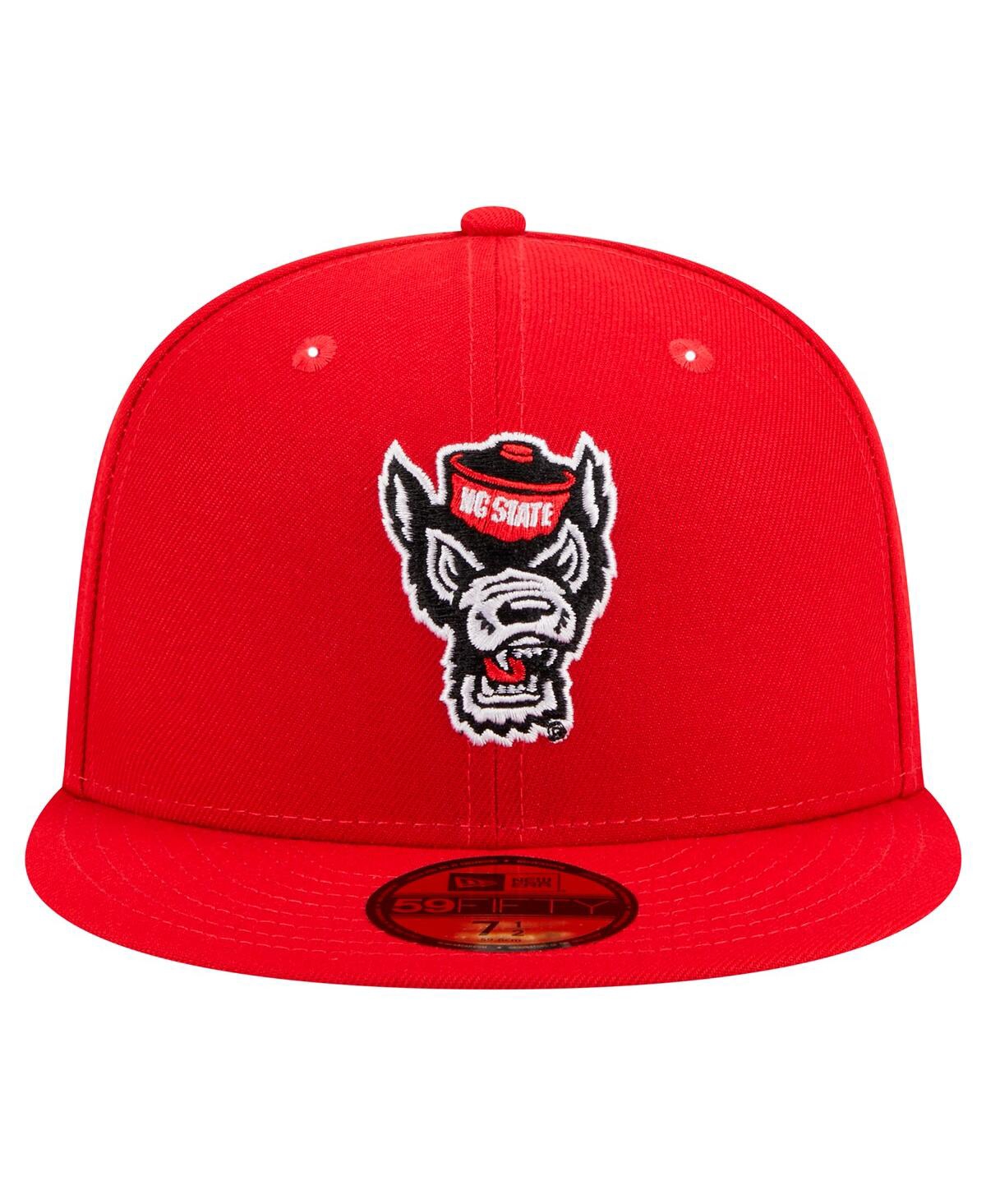 NEW ERA MEN'S RED NC STATE WOLFPACK 59FIFTY FITTED HAT