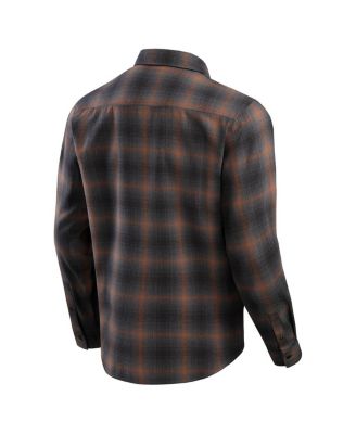Men's Charcoal Dallas Cowboys Classic Flannel Long Sleeve Button-Up Shirt