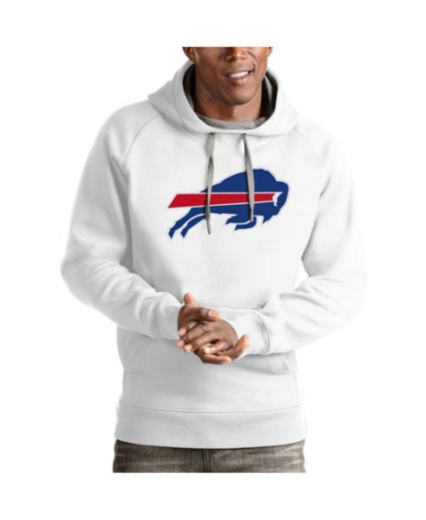 Мужское худи Antigua White Buffalo Bills Victory Pullover