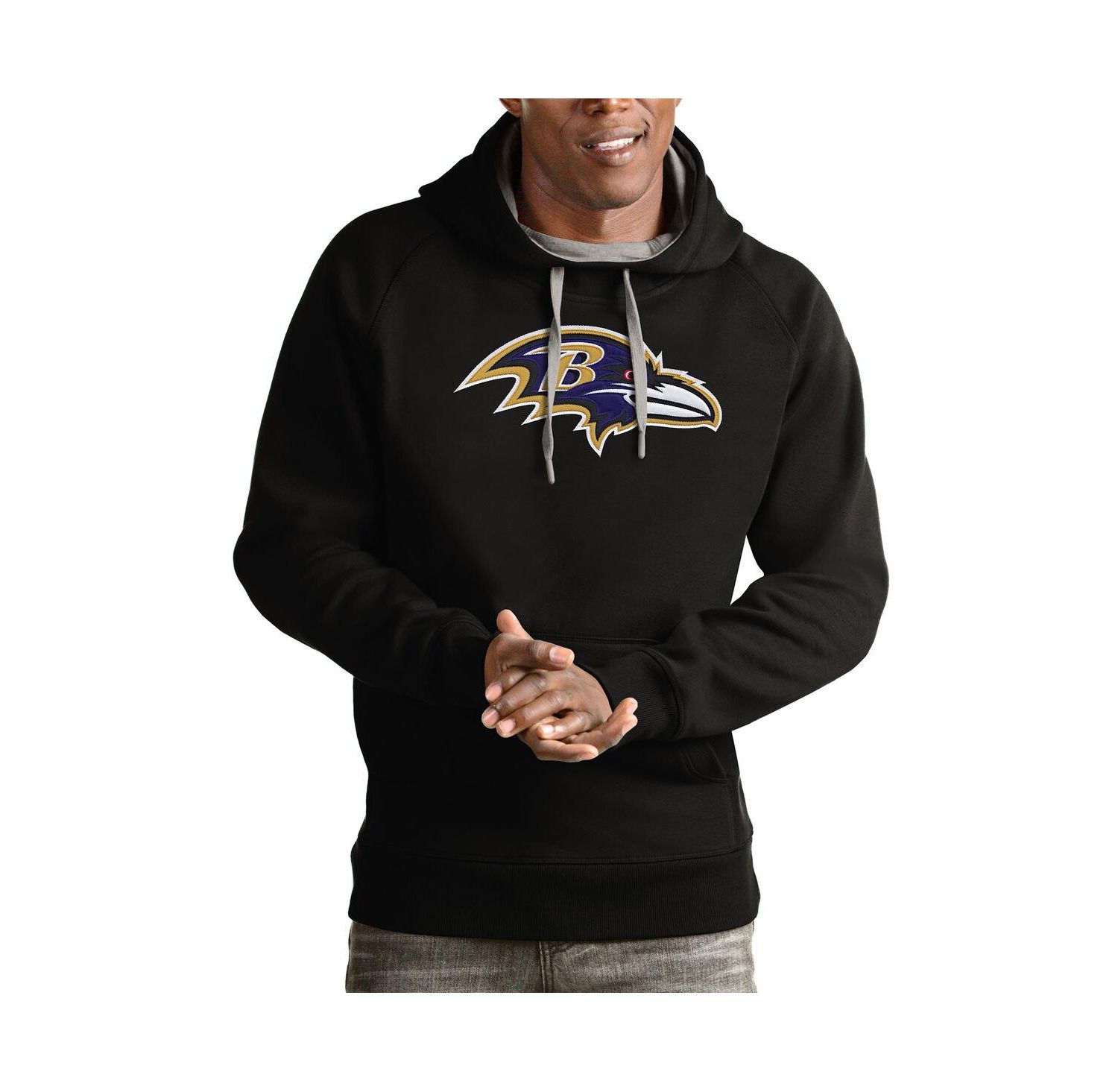 Men's Black Baltimore Ravens Victory Pullover Hoodie