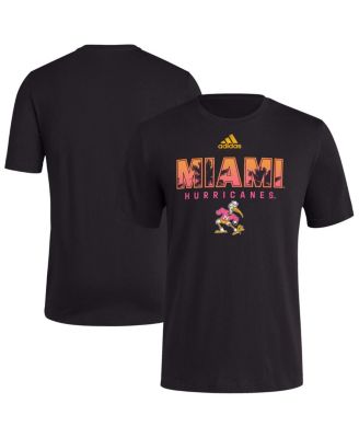 adidas - Men's Black Miami Hurricanes Hero Fan Fresh T-Shirt