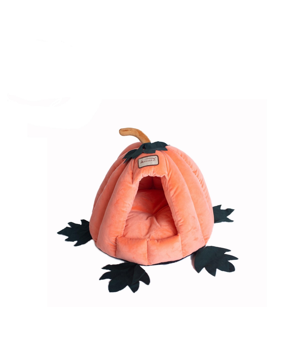 Cat Bed C85CCS PumpkIn Shape, Halloween Warm Cave Nest Sleeping Bed Puppy House for Cats Small Dogs - Orange