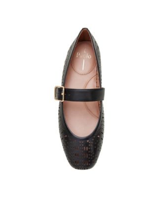 MILLER | Laser Cut Leather Mary Jane Flats