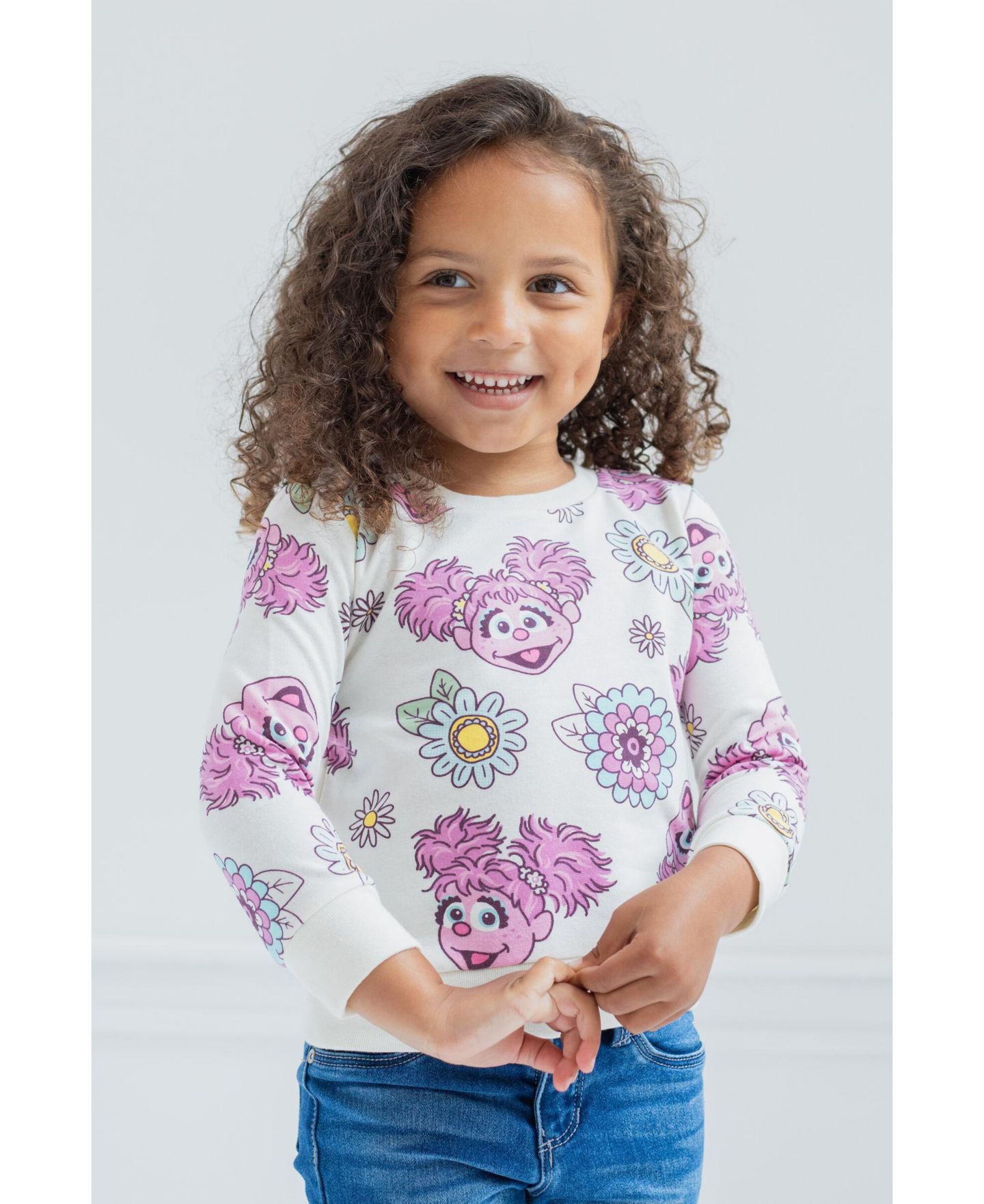 Толстовка Sesame Street Sweatshirt для девочек-малышей, цвет: Розовый — фото 2