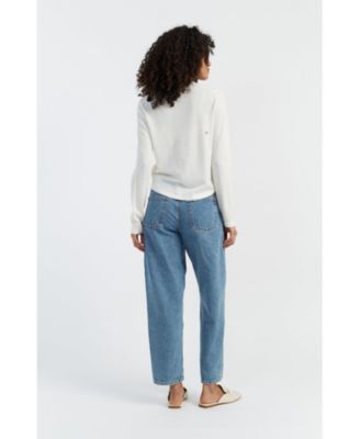 Women's Pure Merino Heart Breton Sweater