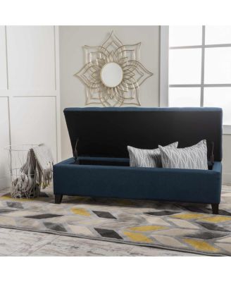 Modern Storage Ottoman, Multipurpose Footstool & Storage Bench