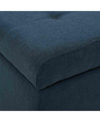 Modern Storage Ottoman, Multipurpose Footstool & Storage Bench