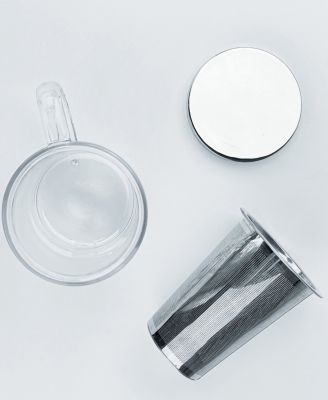 Oolong Glass 3-Piece Teapot and Mug Set