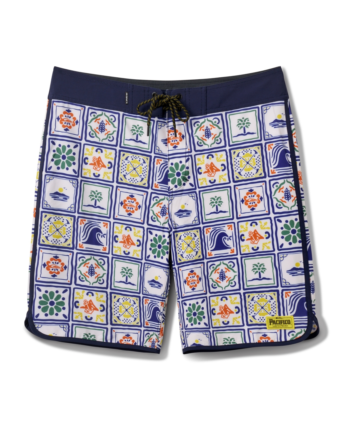 Men's Pacifico Scallop 19 Boardshorts - White