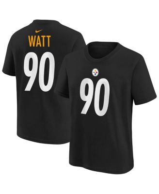 Nike - Big Boys and Girls T.J. Watt Black Pittsburgh Steelers Player Name Number T-Shirt