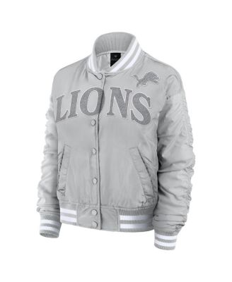 Women's Gray Detroit Lions Elements Wave Full-Snap Jacket