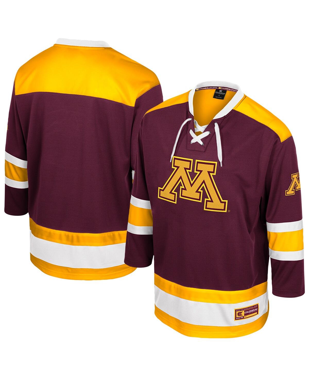 Men's Maroon Minnesota Golden Gophers Athletic Machine Fashion Hockey Jersey - Maroon