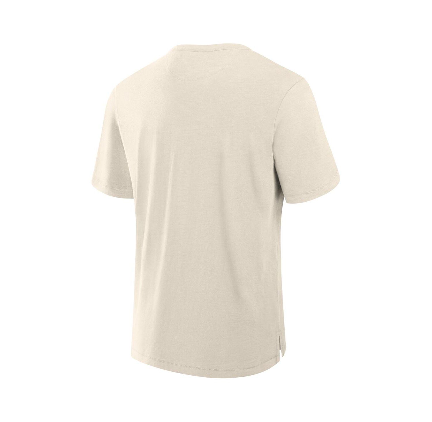 Men's Cream Detroit Lions Slub T-Shirt