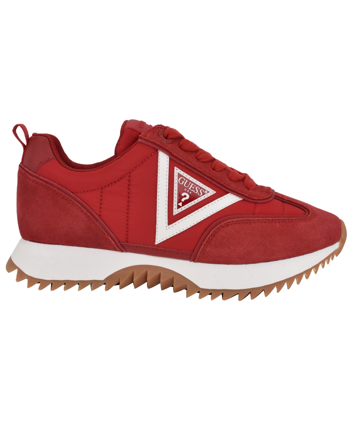 Guess Women's Bail Logo Retro Jogger Sneakers In Red