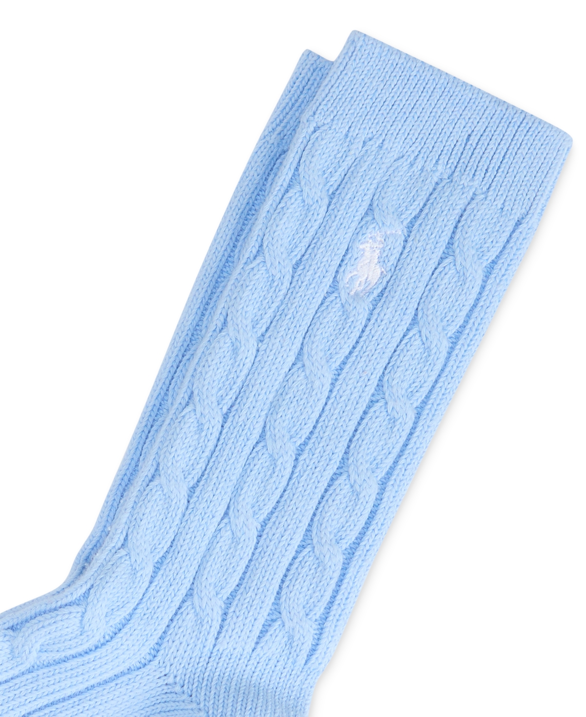 Macy's Women's Cable-knit Socks In Blue