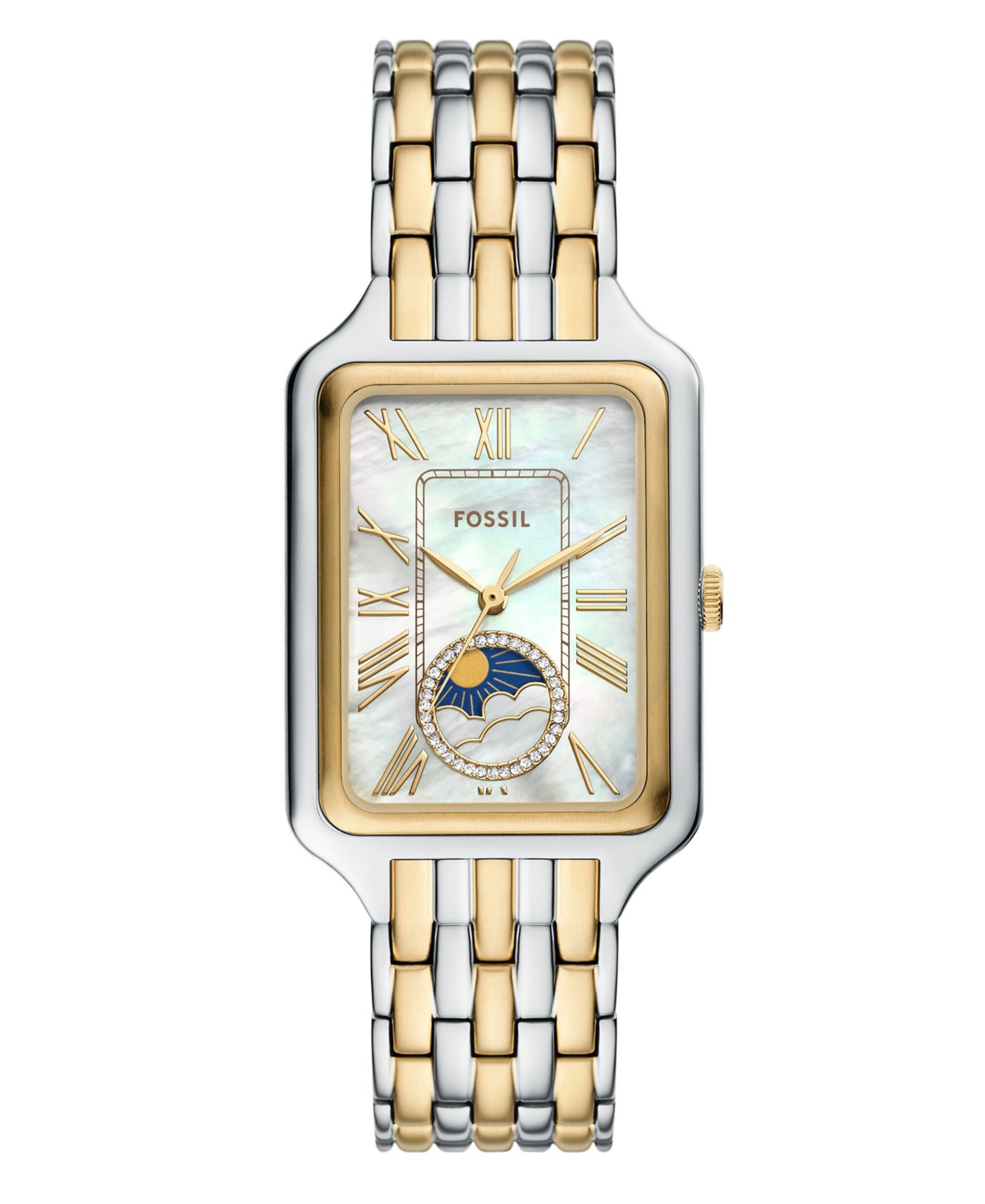 Women's Raquel Sun Moon Multifunction Stainless Steel Watch, 29mm - Two-tone