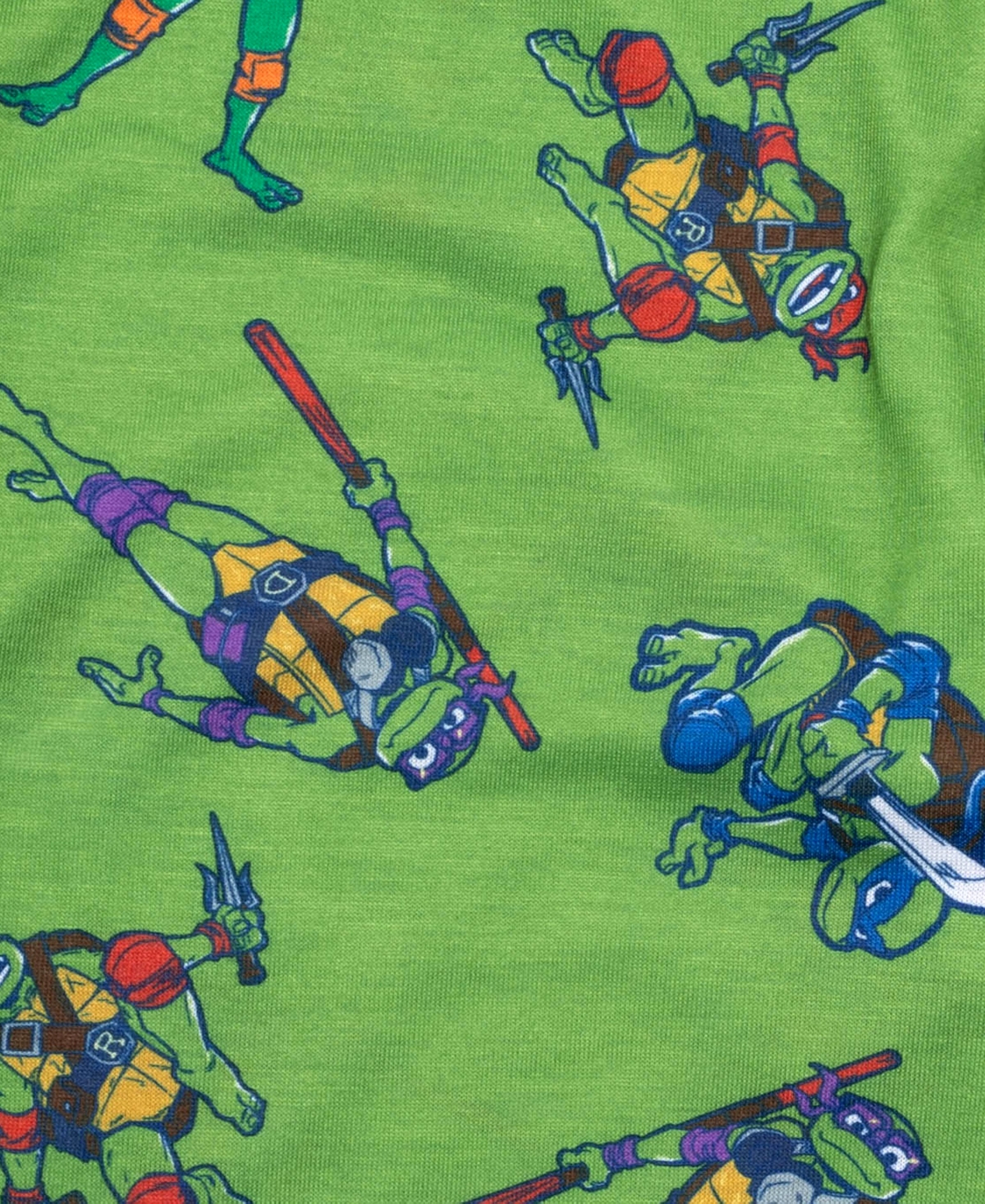 Ninja Turtles Little And Big Boys Short Sleeve Tee And Open Leg Pant, 2-piece Pajama Set In Assorted