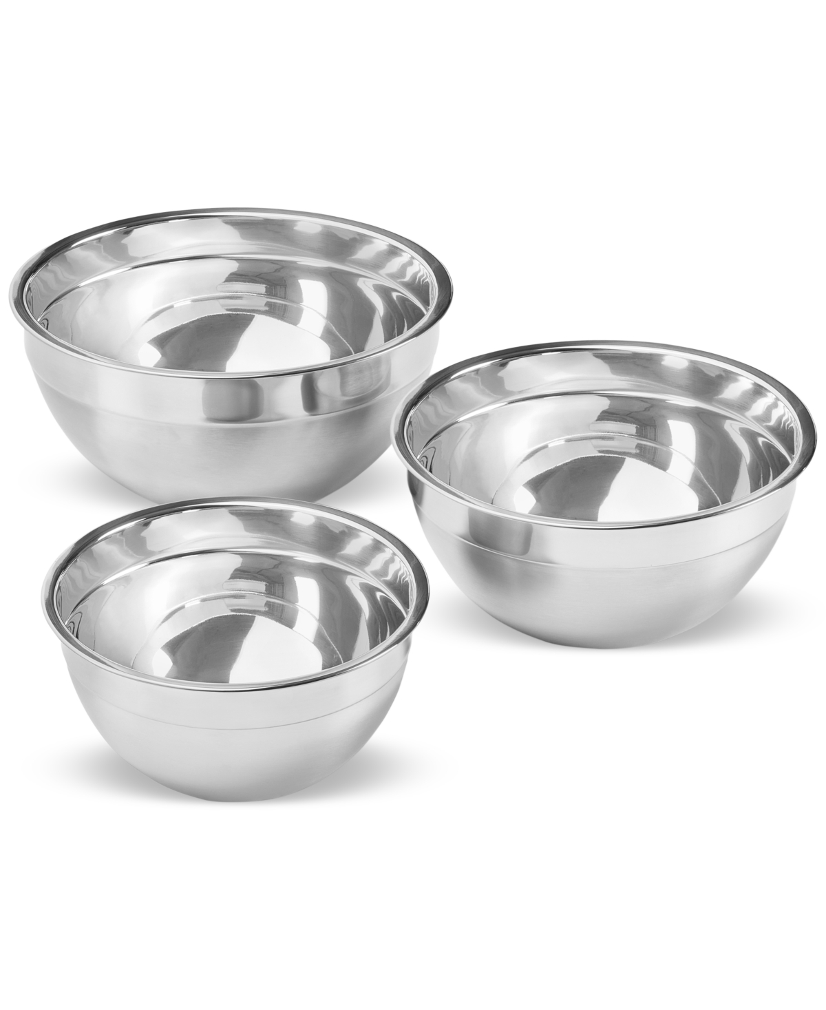 Arch Studio Stainless Steel Mixing Bowls, Set Of 3, Exclusively At Macy's In No Color