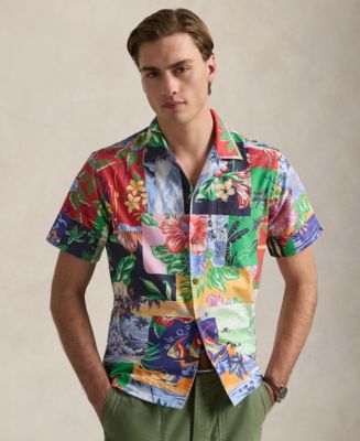 Polo Ralph Lauren Men's Classic-Fit Patchwork-Print Oxford