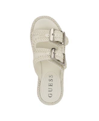 Women's Binks Double-Buckle Woven Platform Wedge Sandals