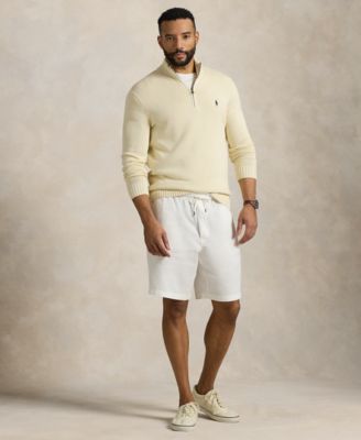 Men's Big & Tall Cotton Quarter-Zip Sweater