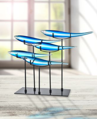 5-Blue Fish Figurine