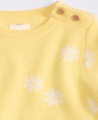 Baby Sunflowers Cotton Sweater, Exclusively at Macy's
