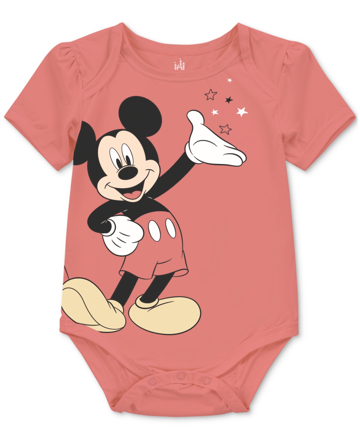 Disney Baby Mickey Mouse Short-sleeve Bodysuits, 3 Pack In Red