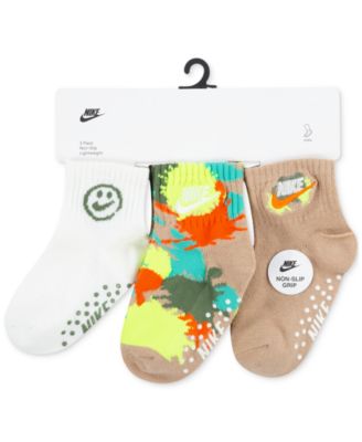 Nike Toddler Boys Gripper Ankle Socks, Pack of 3 