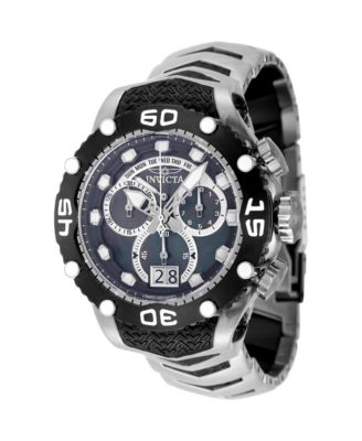 Men's 47291 Subaqua Quartz Chronograph Black, Silver Dial Watch