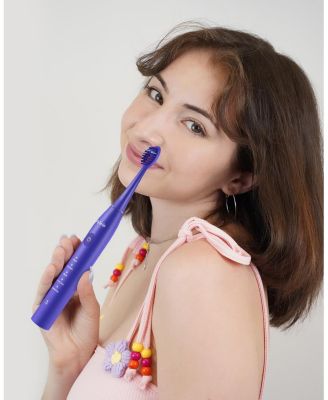 DY156 Electric Toothbrush Replacement Heads, 3 Packs (Purple)