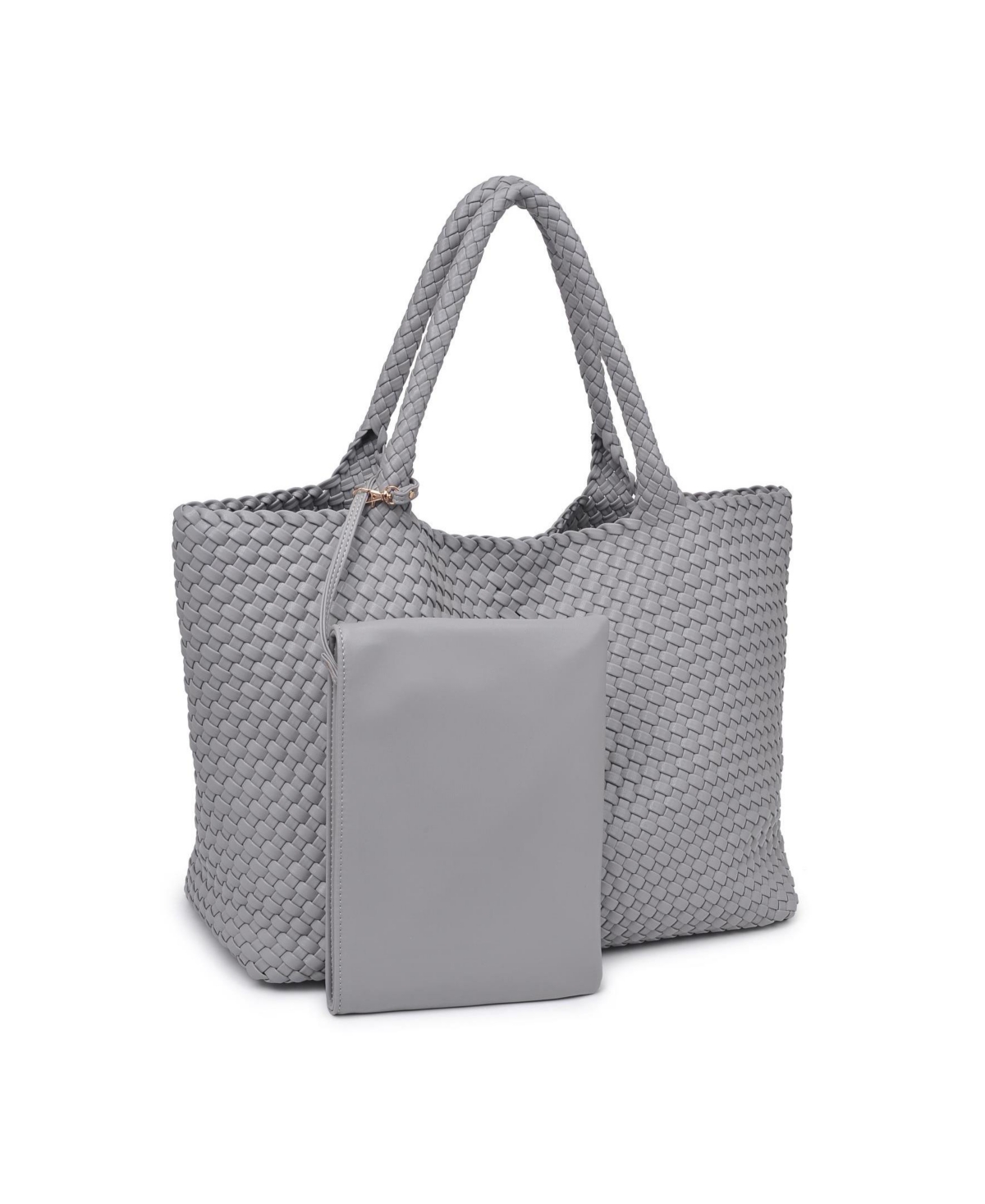Shop Moda Luxe Solana Large Woven Tote Bag In Gray