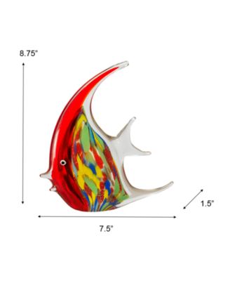 8.75" Astola Fish Art Glass Figurine