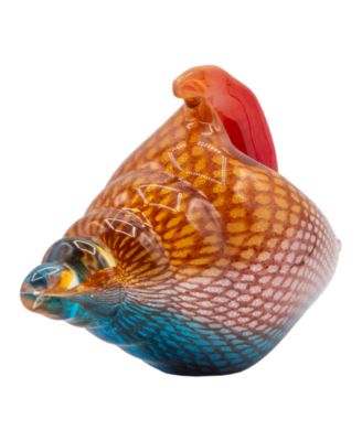 6.25" Oceanside Seashell Art Glass Figurine