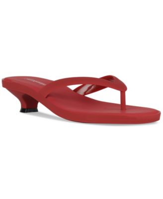 Jeffrey Campbell - Lollipop Jelly Kitten-Heel Thong Sandals