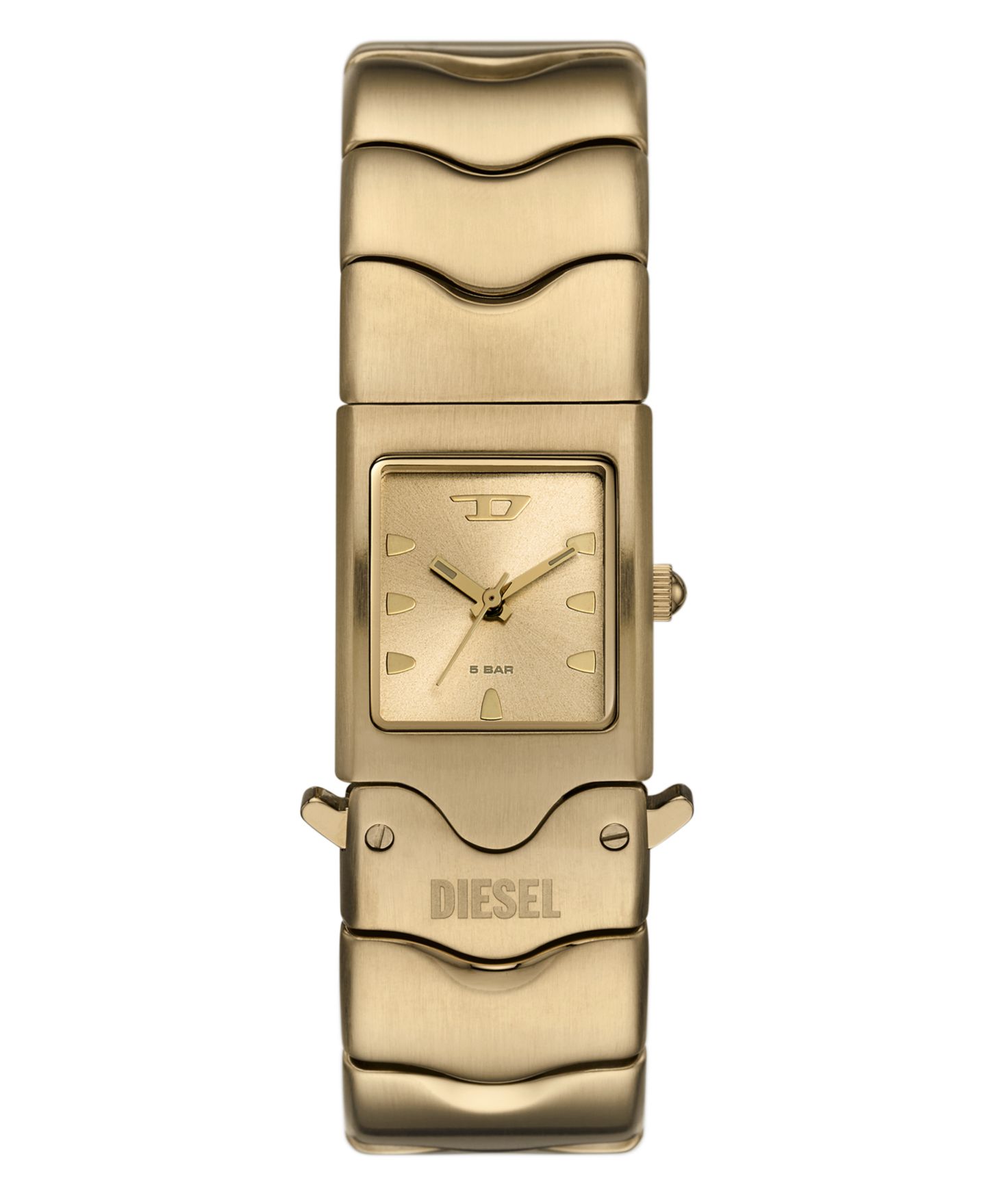 Мужские часы Diesel Closer Quartz Three-Hand Gold Stainless Steel, 22mm — фото 1