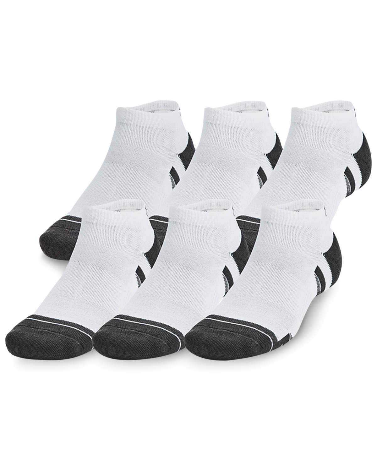 Under Armour Men's Performance Tech Low Socks In 101 White