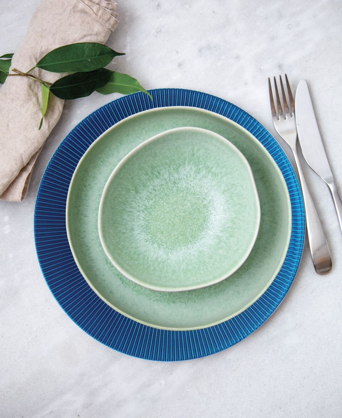 American Atelier Sunray Cobalt Glass Charger Plate 13", Set Of 4 In Blue