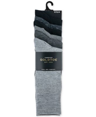 Men's 6-pack Cambridge Solid Crew Socks
