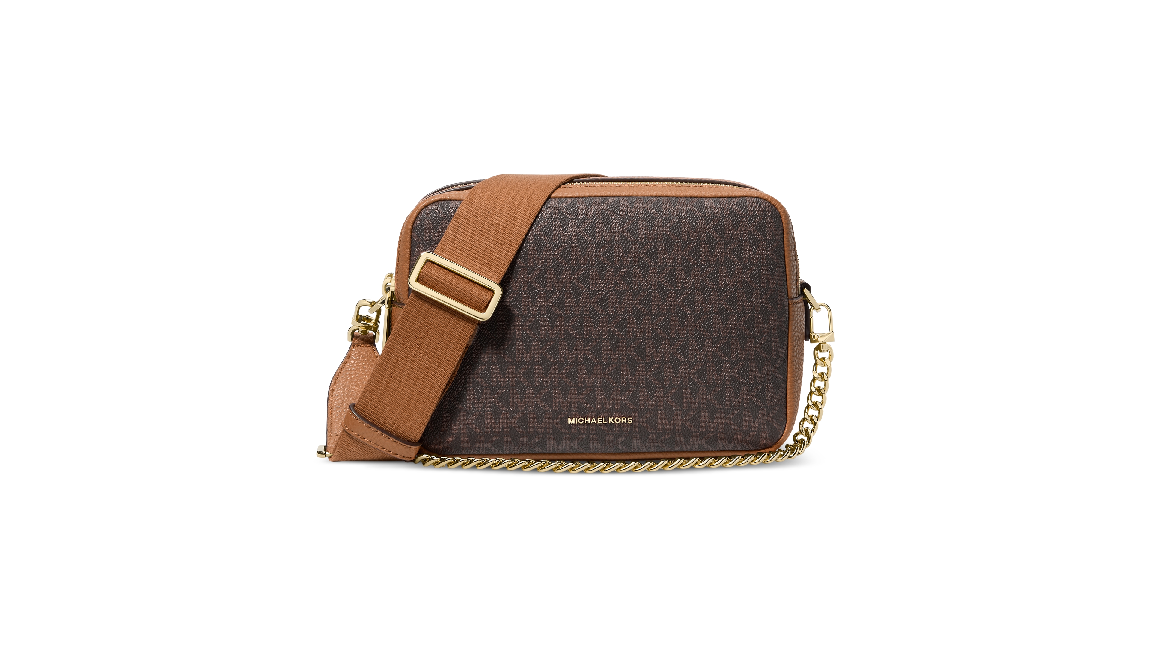Michael Kors Bryant Medium Double Zip Chain Camera Crossbody