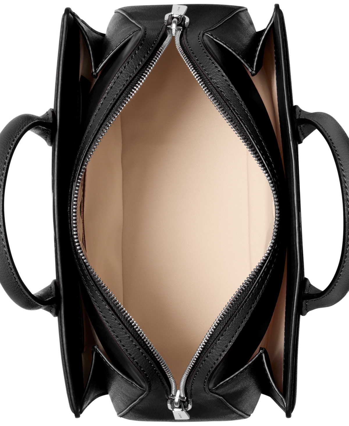 Michael Kors Laila Medium Leather Satchel In Black
