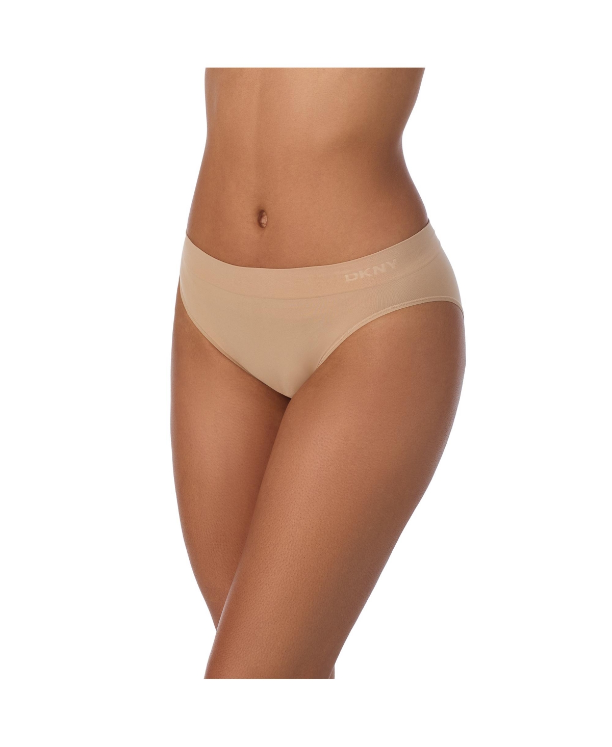 Dkny Women's Seamless Litewear Hi Cut Bikini Panty In Glow