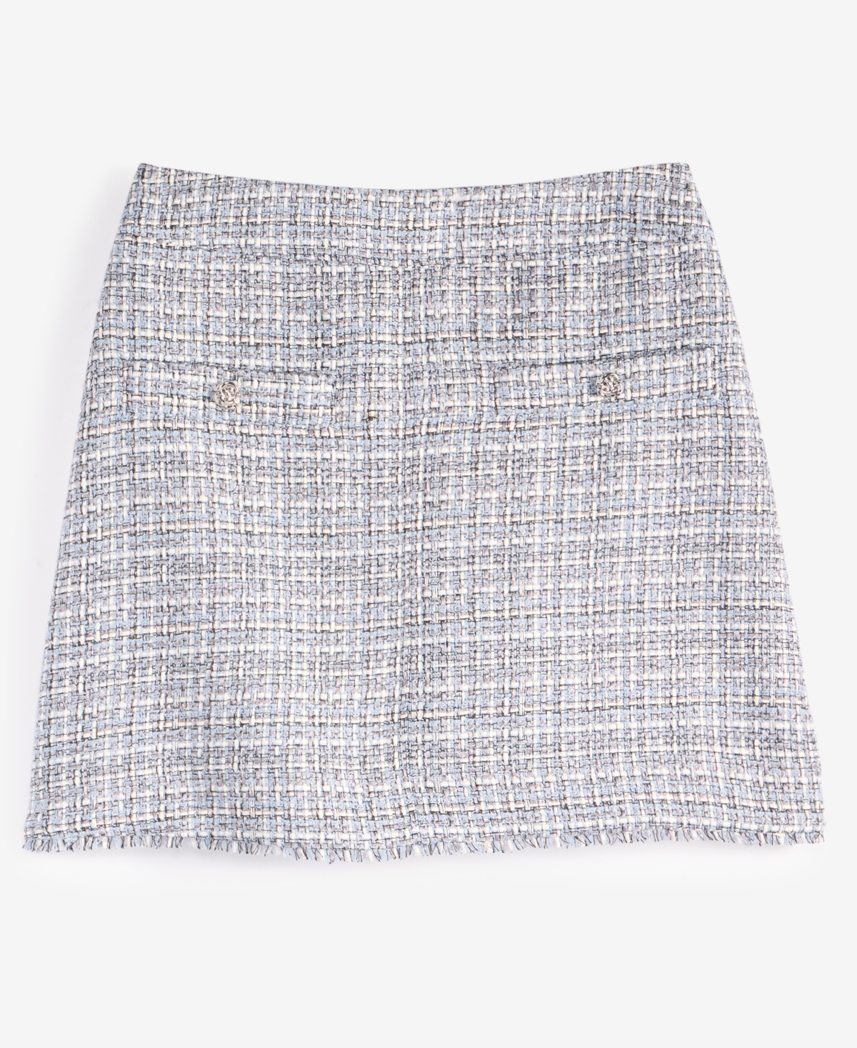 On 34th Women's Metallic-tweed Mini Skirt, Exclusively At Macy's In Metallic Blue