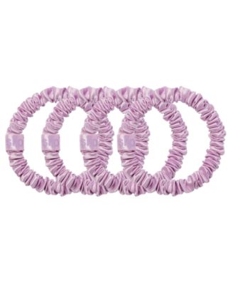 4-Pc. Pure Silk Back-to-Basics Skinny Scrunchies Set